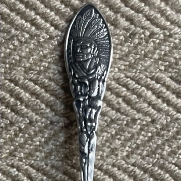 Sterling Silver Niagara Falls Native American Souvenir Spoon - Picture 2 of 5